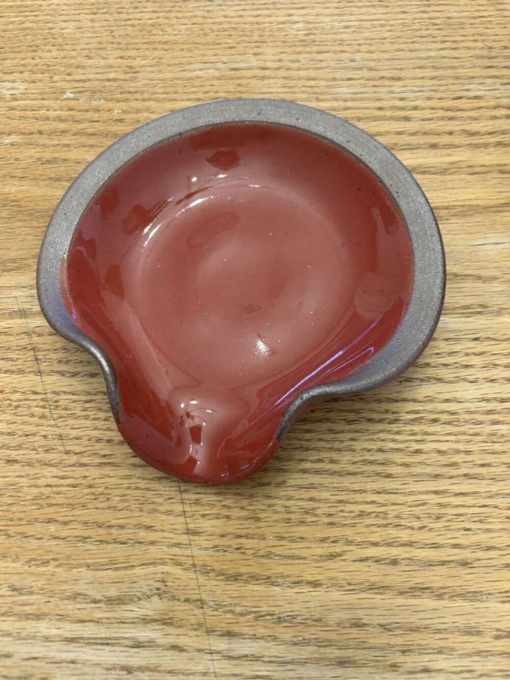 East Fork Pottery MARASCHINO Red Spoon Rest - Wheel Thrown Retired NEW